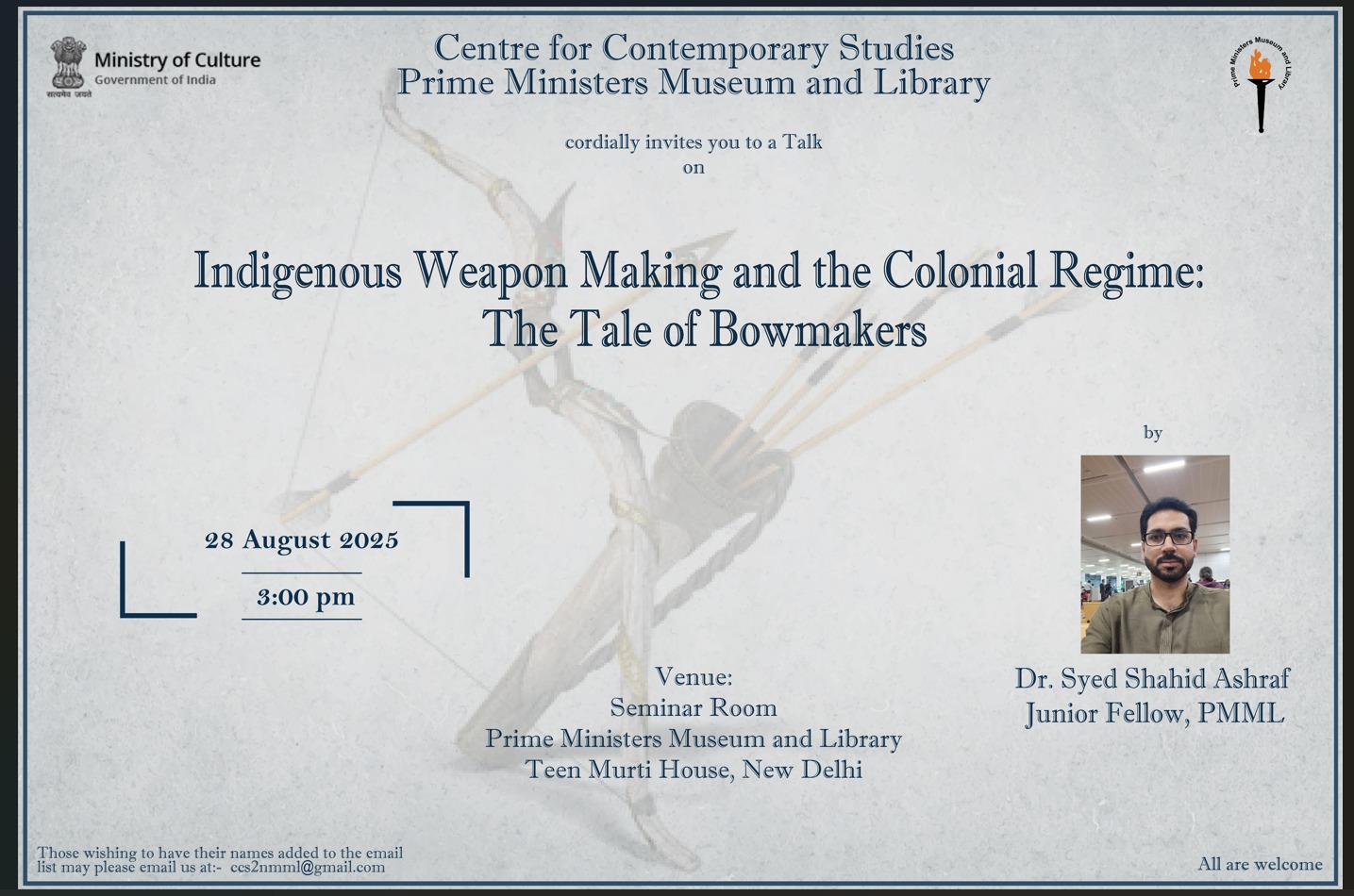 Indigenous Weapon Making and the Colonial Regime The Tale of Bowmakers